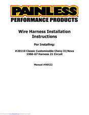 Painless Performance Products 20110 Installation Instructions Manual