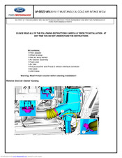 Ford Performance M-9603-M4 Installation Instructions Manual