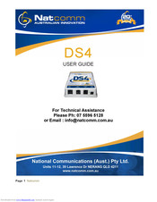 NatComm DS4 User Manual