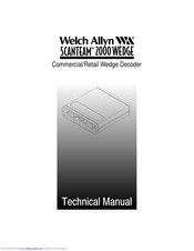 Welch Allyn SCANTEAM 2000 WEDGE User's & Technical Manual
