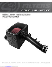 S&B Filters 75-5115D Installation Instructions Manual