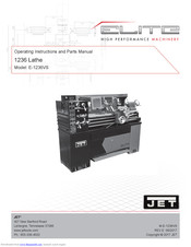 JET Elite E-1236VS Operating Instructions And Parts Manual