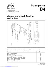 IMO D4 Maintenance And Service Instructions
