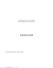 Kedacom KDM2410M Installation Manual