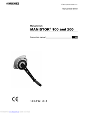 Huchez MANISTOR 100 Instruction Manual