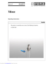 Sirona TiBase Operating Instructions Manual