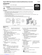 Signet 8860 User Manual