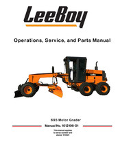 LeeBoy 695 Operation, Service And Parts Manual