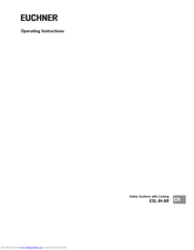 EUCHNER ESL-IH-AR Operating Instructions Manual