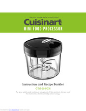 Cuisinart CTG-00-PCH Instruction And Recipe Booklet