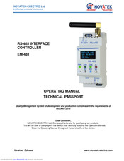 Novatek-electro EM-481 Operating Manual