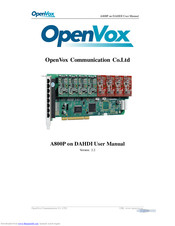 OpenVox A800P User Manual