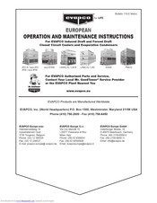 EVAPCO ATC-E Operation And Maintenance Instruction Manual