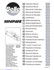 Belle MINIPAVE Operating Manual