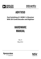 Analog Devices ADV7850 Hardware Manual