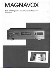 Magnavox DCC 600 Owner's Manual