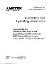 Ametek Drexelbrook Impulse GW Series Installation And Operating Instructions Manual