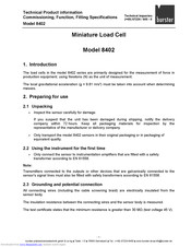 Burster 8402 Series Technical Product Information