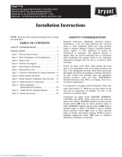 Bryant 558J***D Installation Instructions Manual