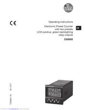 ifm E89005 Operating Instructions Manual