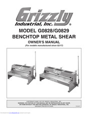 Grizzly G0829 Owner's Manual