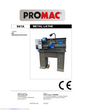 Promac 941A Operating Instructions Manual