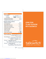 Talkswitch TS-600 Manual