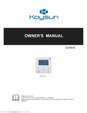 Kaysun KCCHT-04 Owner's Manual