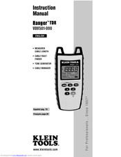 Klein Tools Ranger TDR VDV501-090 Instruction Manual