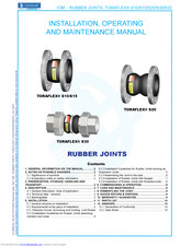 Comeval TORAFLEX S15 Installation, Operating And Maintenance Manual