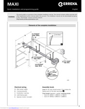 Erreka MAXI Quick Installation And Programming Manual