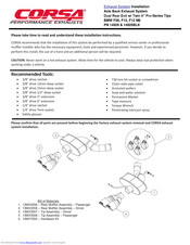 Corsa 14929BLK Installation Instructions Manual