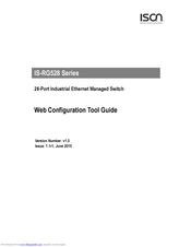 ISON IS-RG528 Series Web Configuration Tool Manual