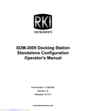 RKI Instruments SDM-2009 Operator's Manual