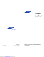 Samsung SCH-N345 User Manual