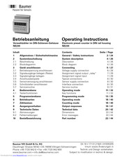 baumer NE230 Operating Instructions Manual