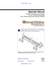 GREAT PLAINS 1510HDP Operator's Manual