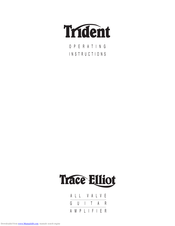 Trace Elliot Trident Operating Instructions Manual
