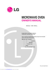 LG MS-1944JL Owner's Manual