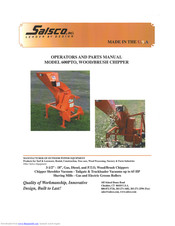 Salsco 600PTO Operator And Parts Manual