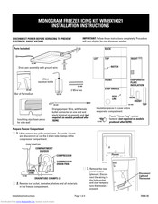 Ge WR49X10021 Installation Instructions