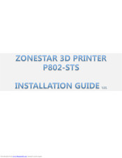 Zonestar P802-STS Installation Manual