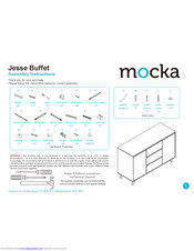 Mocka Jesse Buffet Assembly Instructions Manual