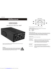 Millenium HPA In Ear User Manual