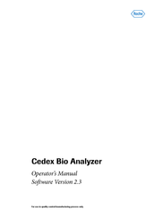 Roche Cedex Bio Operator's Manual