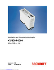 Beckhoff CU8005-0000 Installation And Operating Instructions Manual