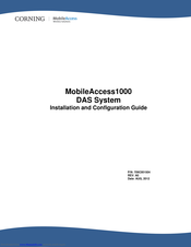 Corning MobileAccess1000 Installation And Configuration Manual