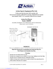 Action Sports Equipment Pty Ltd. S000090 Assembly, Installation, Care, Maintenance, And Use Instructions