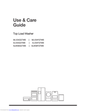 Electrolux XLW39FGTWB Use & Care Manual
