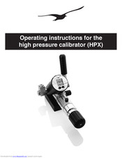 Keller HPX Operating Instructions Manual